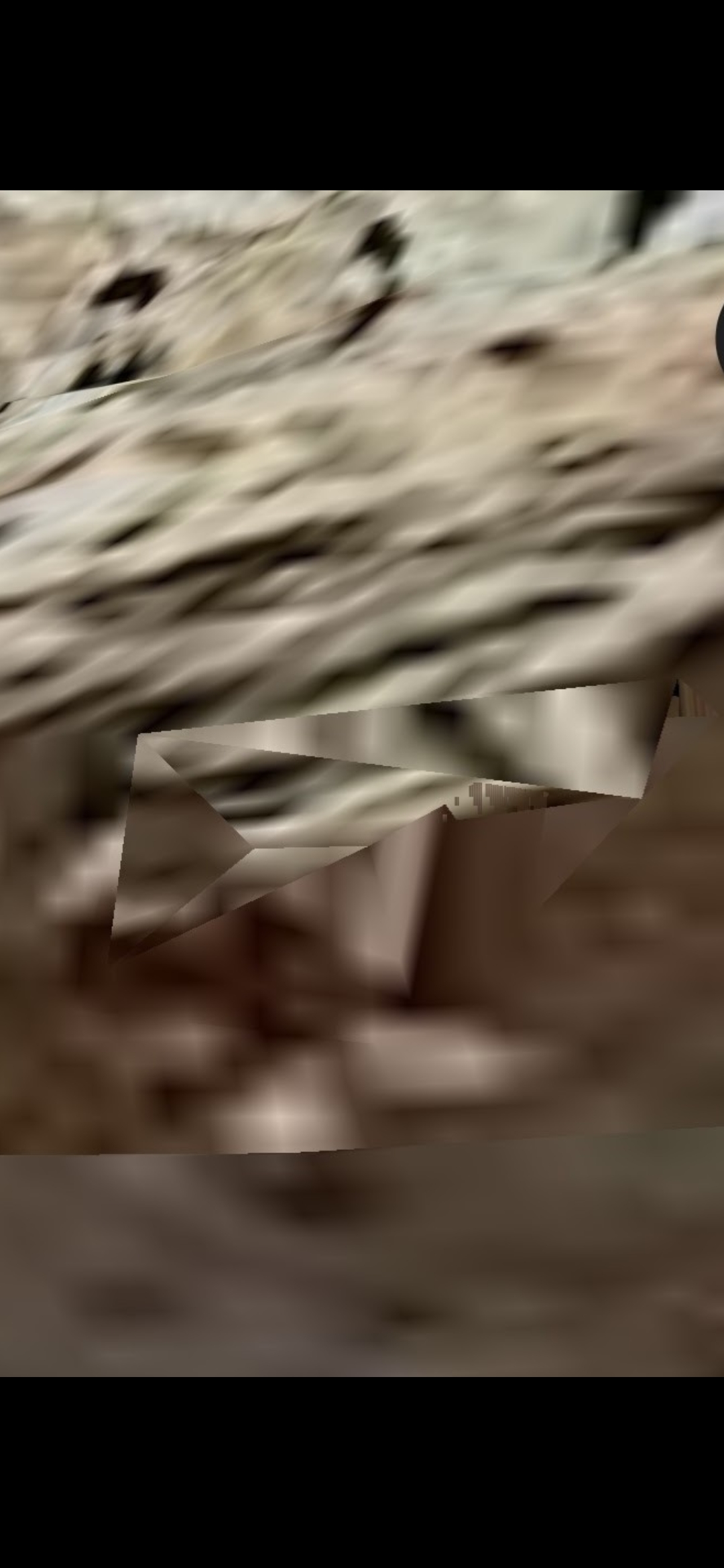 Triangular transparent glass UAP craft - clear glass flying craft not a saucer showing triangular geometry
