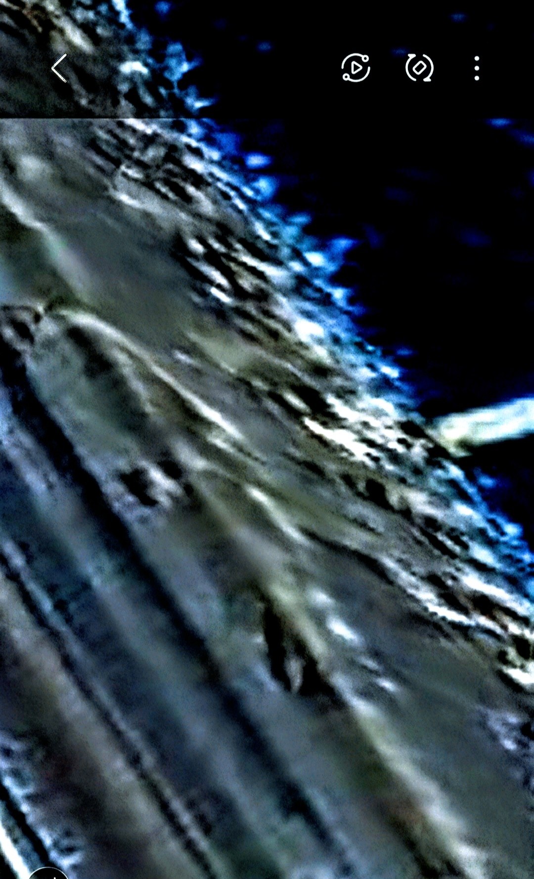 Clearer capture of the camouflaged USO parking area along Columbia River Highway 14 showing long serpentine Loch Ness-type creature transport cyborg