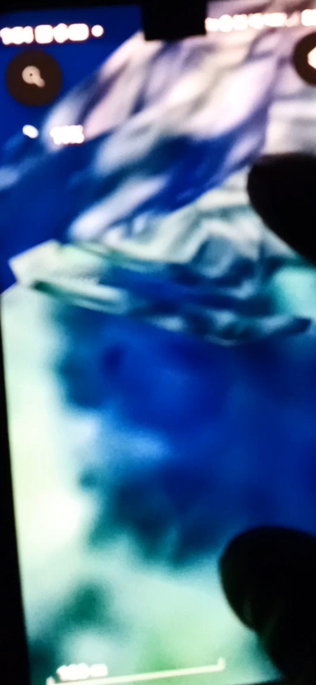 Third close-up frame of the Warrendale Oregon mountain coordinate held at tight framing to allow independent examination of the geometric detail documented in the parked craft and pulsing energy signature narrative