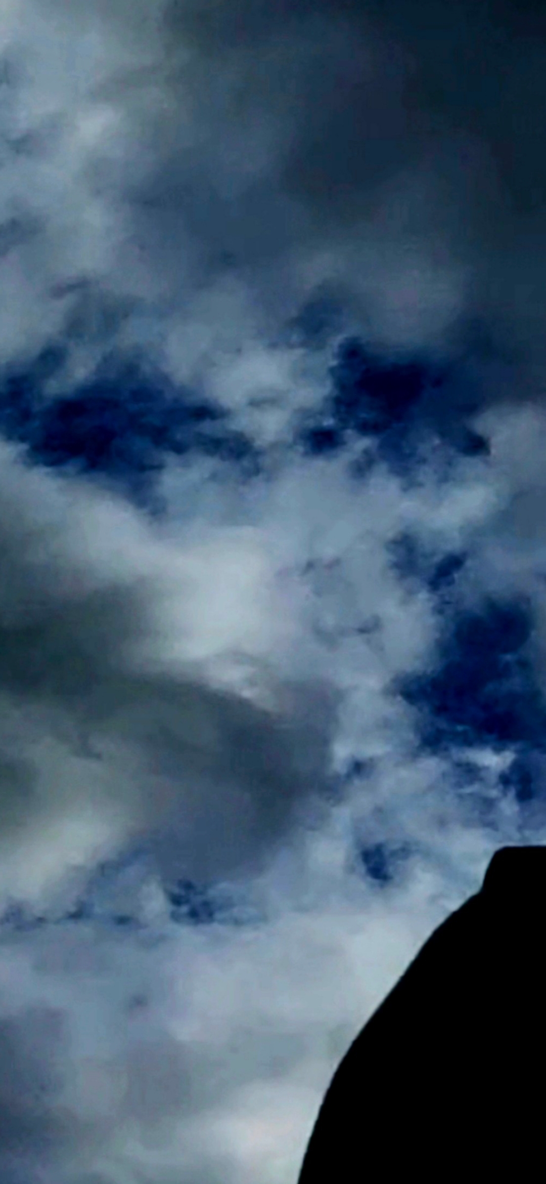 Second view of female non-human watchers manifesting within cloud formations Columbia Gorge